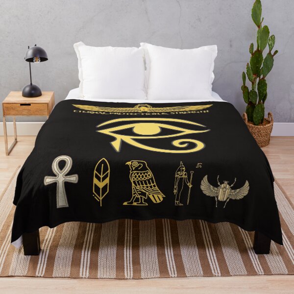 Item preview, Ancient Egyptian Eye of Horus – Eternal Protection & Strength Gold Design designed and sold by OwnZone.