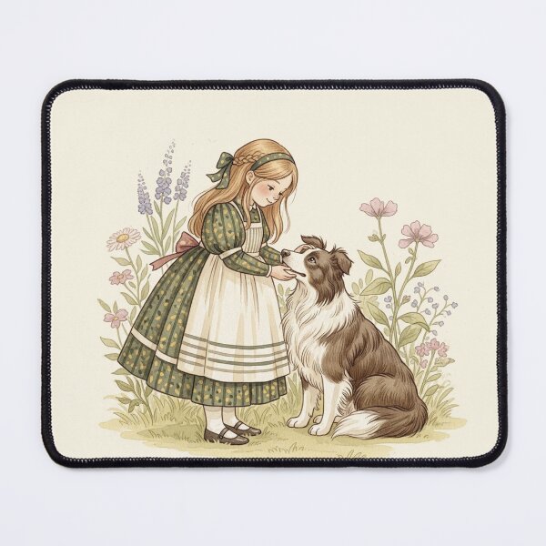 Item preview, Heartwarming Connection: A Girl and Her Faithful Dog designed and sold by Pasteltone.