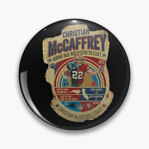 Item preview, Christian McCaffrey GOAT 49ers RB NFL Legend designed and sold by ThatFootball12.