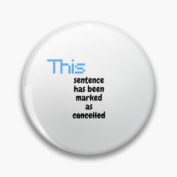 Item preview, This sentence has been marked as cancelled designed and sold by ArtistTejal.