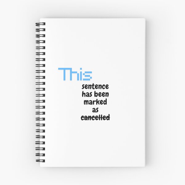 Item preview, This sentence has been marked as cancelled designed and sold by ArtistTejal.