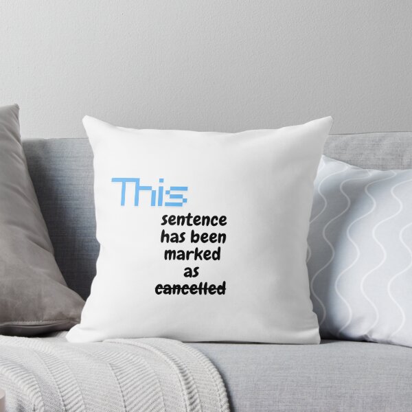 Item preview, This sentence has been marked as cancelled designed and sold by ArtistTejal.