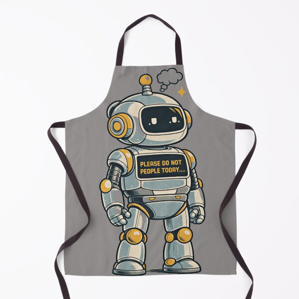 Item preview, Funny Robot Quote - Please Do Not People Today designed and sold by NowaPrintNest.