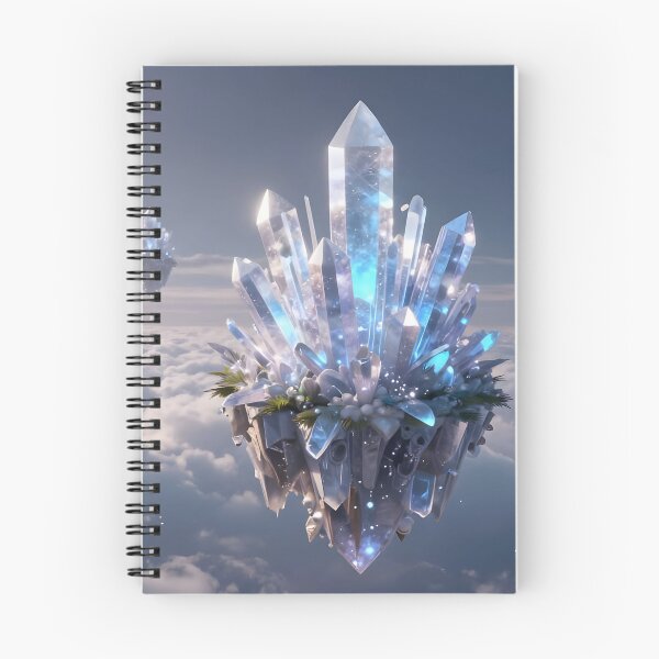Item preview, Crystal Heights Z – Dreamlike Floating Mountains Fantasy Art designed and sold by LittleBigGifts.