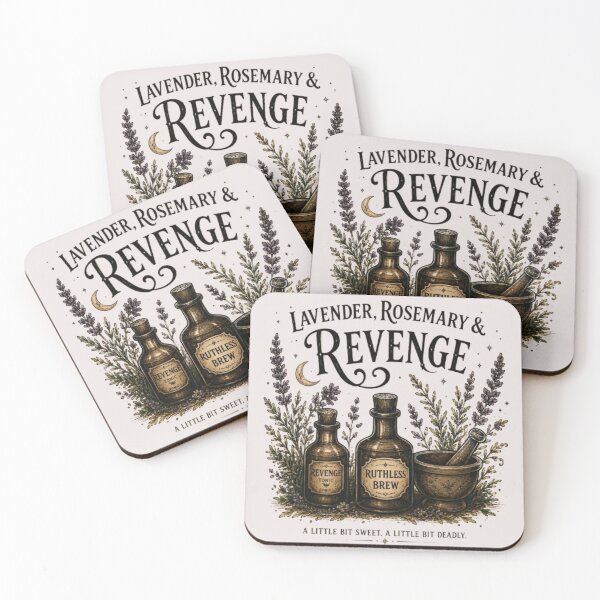 Item preview, Lavender Rosemary & Revenge Witchy Apothecary Design | Cottagecore Witch Aesthetic | Gothic Herbal Magic Fantasy Reader Gift designed and sold by Moonwoven Studio.