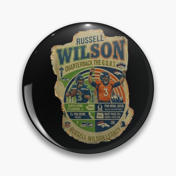 Item preview, Russell Wilson GOAT Seahawks Legend QB designed and sold by ThatFootball12.