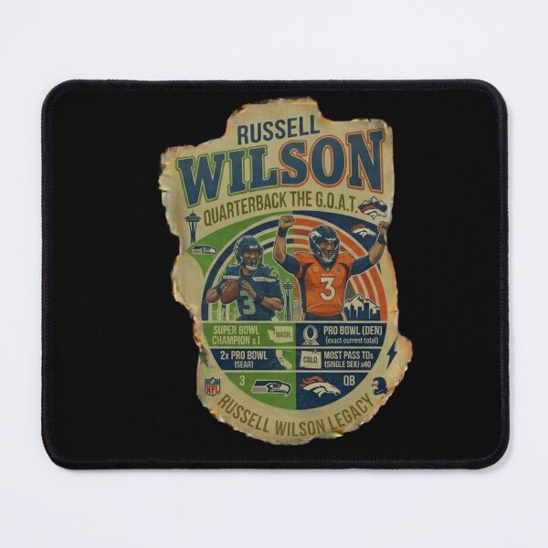 Item preview, Russell Wilson GOAT Seahawks Legend QB designed and sold by ThatFootball12.