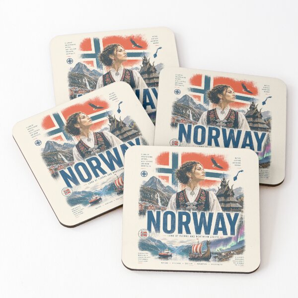 Item preview, Norway Vintage Design | Fjords, Nature & Adventure designed and sold by EdwinkOne.