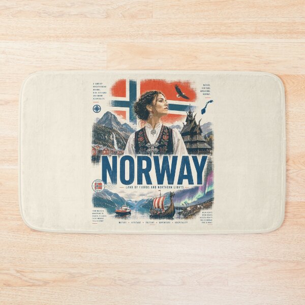 Item preview, Norway Vintage Design | Fjords, Nature & Adventure designed and sold by EdwinkOne.