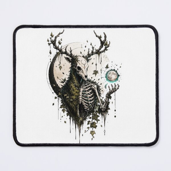 Item preview, Moon Deer Skull Forest Spirit designed and sold by PatternFly.