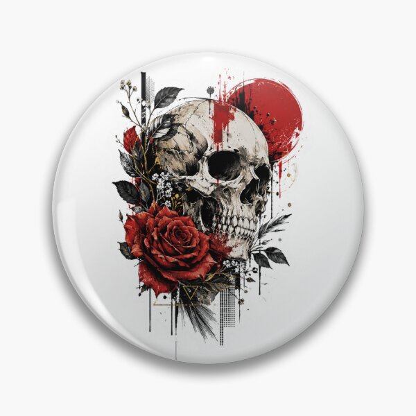 Item preview, Skull and Roses Gothic Design designed and sold by PatternFly.