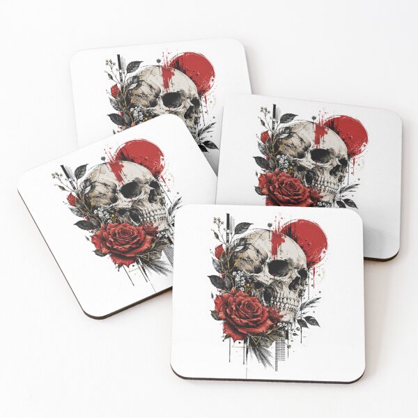 Item preview,  Skull and Roses Gothic Design designed and sold by PatternFly.