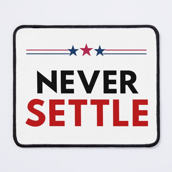 Item preview, Never Settle - Motivational Typography T-Shirt designed and sold by DomKo10.