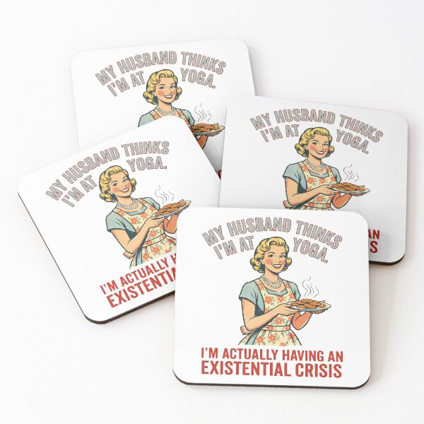 Item preview, Retro 1950s Housewife Existential Crisis Meme designed and sold by artblooming03.