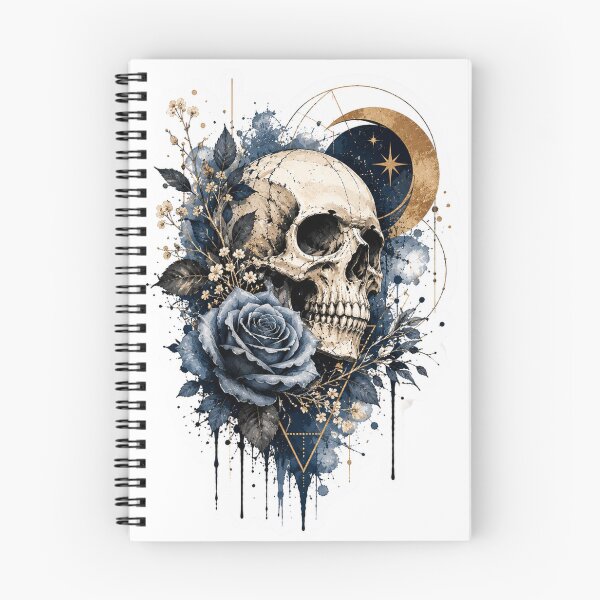 Item preview, Celestial Skull and Blue Rose designed and sold by PatternFly.