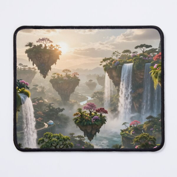 Item preview, Sky Garden Z – Lush Floating Gardens Fantasy Art designed and sold by LittleBigGifts.