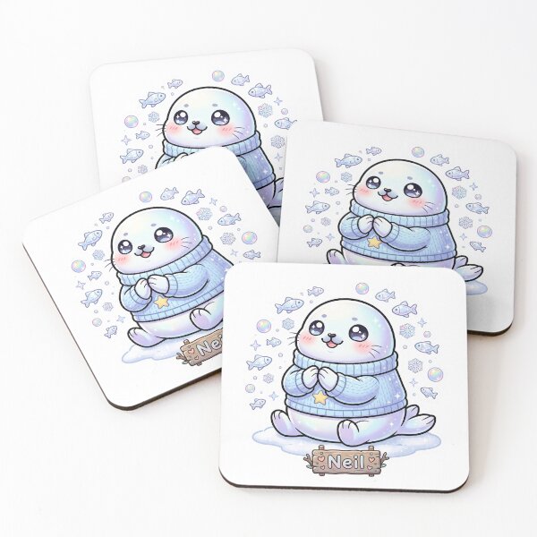 Item preview, Cute Kawaii Seal Neil Sticker designed and sold by Gifts0.