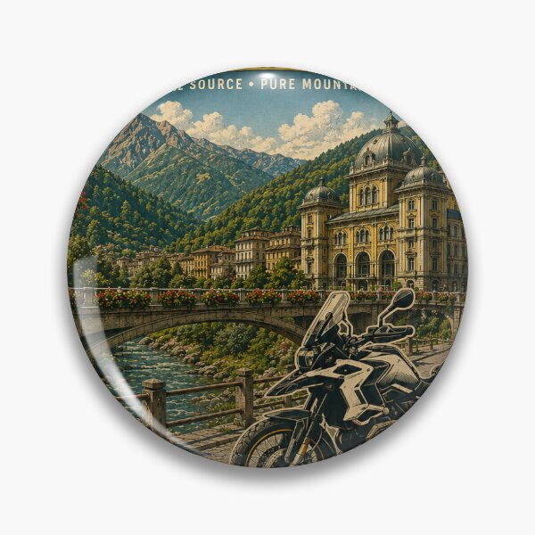 Item preview, San Pellegrino city Sticker designed and sold by Collect the Roads.