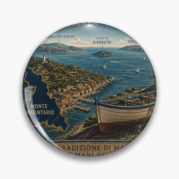 Item preview, Monte Argentario arcipielago Sticker designed and sold by Collect the Roads.