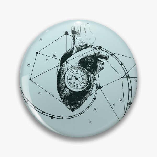Item preview, Anatomical heart with surreal clock designed and sold by danielrospad.