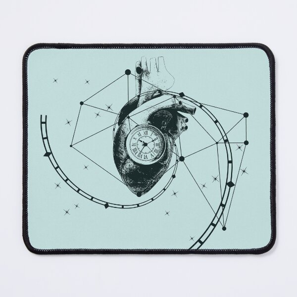 Item preview, Anatomical heart with surreal clock designed and sold by danielrospad.