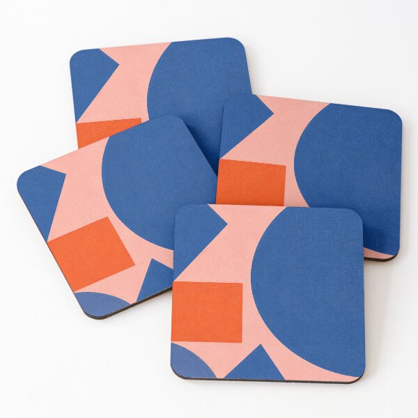 Item preview, Coral Blue Geometry designed and sold by pamelastasczak.