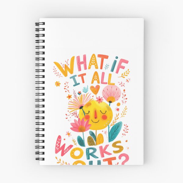Item preview, What If It All Works Out? Motivational Optimism Positive Thinking Inspiration designed and sold by HumansStuck12.