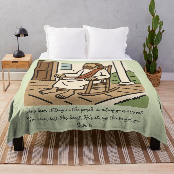 Item preview, Jesus in the porch designed and sold by StickersBruh.