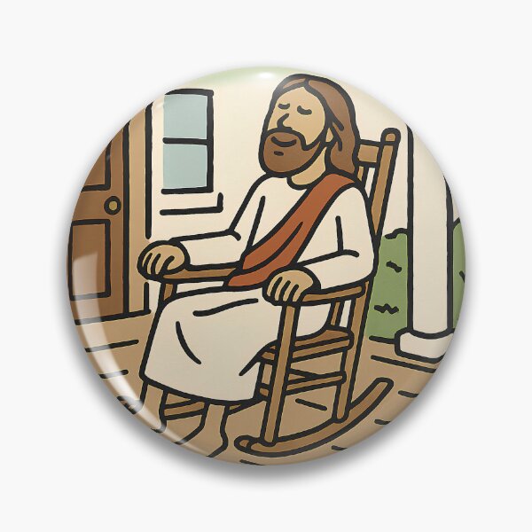 Item preview, Jesus in the porch designed and sold by StickersBruh.