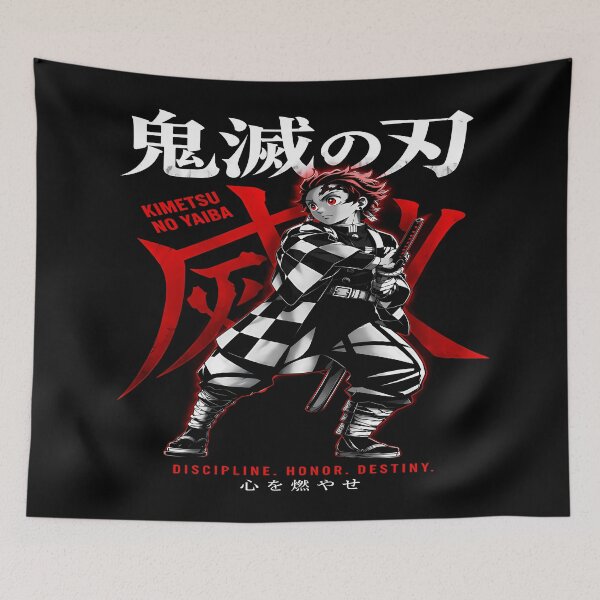 Item preview, Tanjiro Kamado- Discipline Honor Destiny-Aesthetic Design designed and sold by Trinidesigns123.