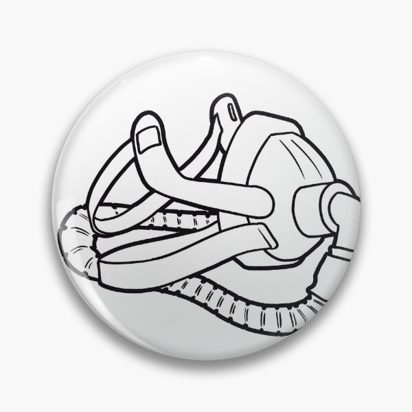 Item preview, CPAP (outline) designed and sold by ItBearlyFits.