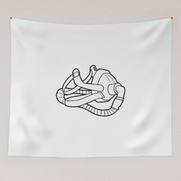 Item preview, CPAP (outline) designed and sold by ItBearlyFits.