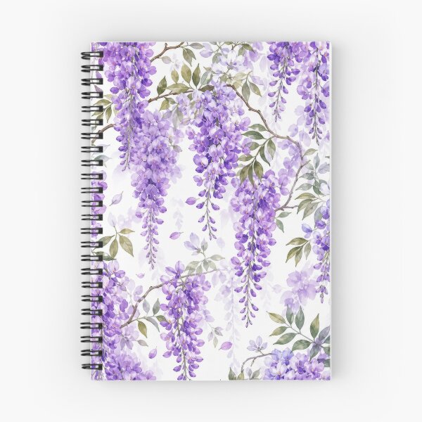 Item preview, Lavender Wisteria Garden Watercolor Pattern designed and sold by tamoora.