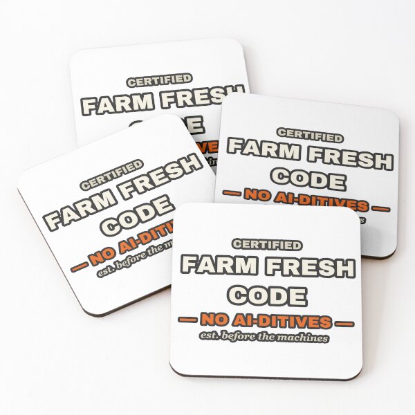 Item preview, Certified Farm Fresh Code No AI-ditives Organic Label designed and sold by LGTM Supply.