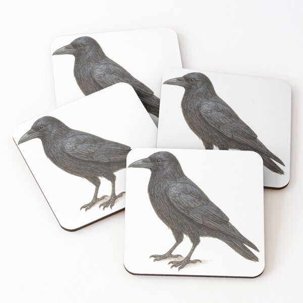 Item preview, Carrion crow – animal illustration designed and sold by JOANNASKAH.
