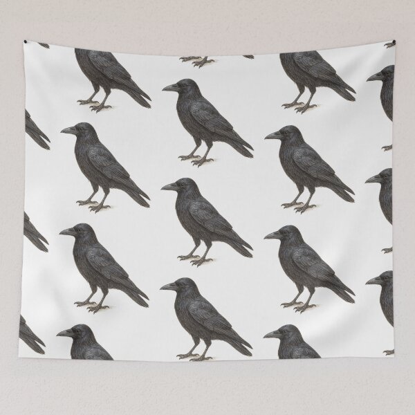 Item preview, Carrion crow – animal illustration designed and sold by JOANNASKAH.