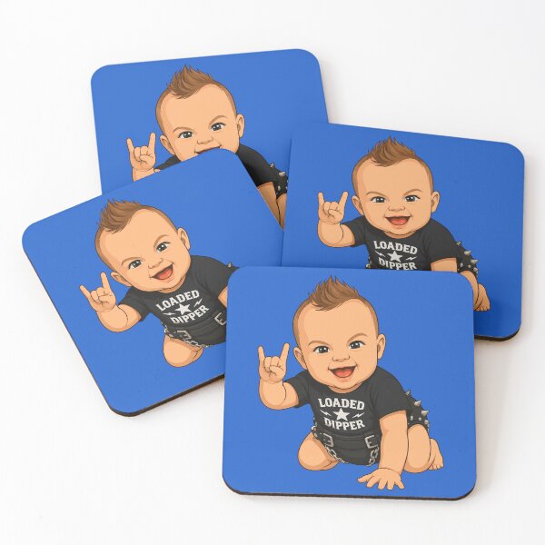 Item preview, Loaded Dipper Rock Baby Funny Metal Infant designed and sold by TipTop GFX.