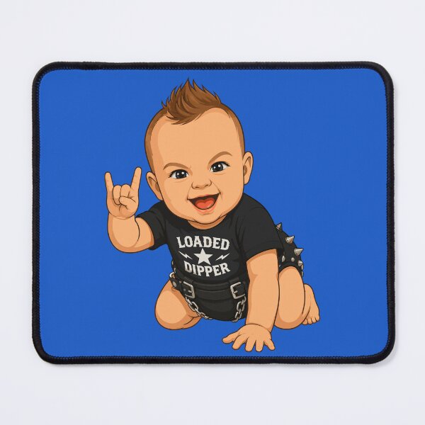 Item preview, Loaded Dipper Rock Baby Funny Metal Infant designed and sold by TipTop GFX.
