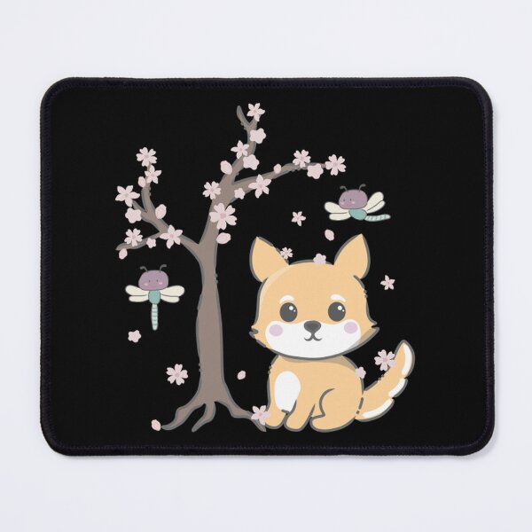 Item preview, Cute Kawaii Dingo Cherry Blossom Tree Art designed and sold by Sunshinejavr.