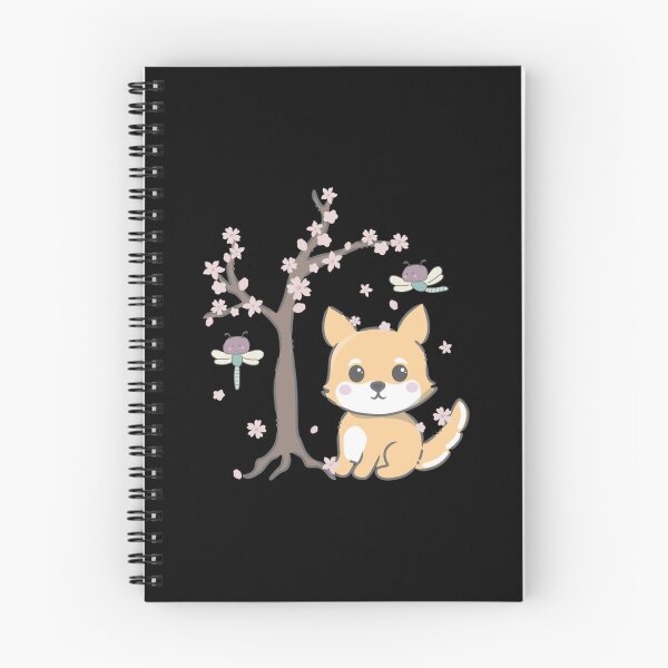 Item preview, Cute Kawaii Dingo Cherry Blossom Tree Art designed and sold by Sunshinejavr.