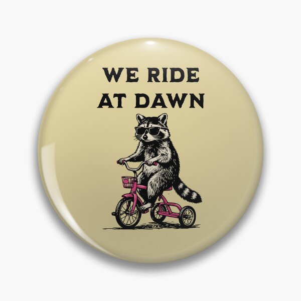 Item preview, Raccoon Tricycle Rider We Ride At Dawn designed and sold by d247.