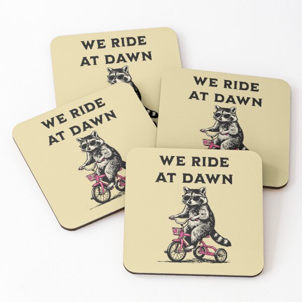 Item preview, Raccoon Tricycle Rider We Ride At Dawn designed and sold by d247.
