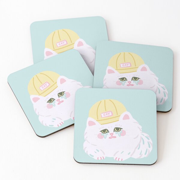 Item preview, Crying Hard Hat Kitty designed and sold by Gotta Geta Gato.