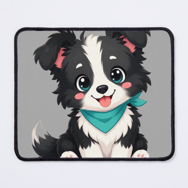 Item preview, Cute Border Collie Puppy — Kawaii Chibi Sticker designed and sold by NUFADE.