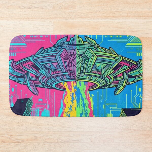 Item preview, Cosmic Abduction: Retro Pop Art UFO Invasion designed and sold by Dzblack.