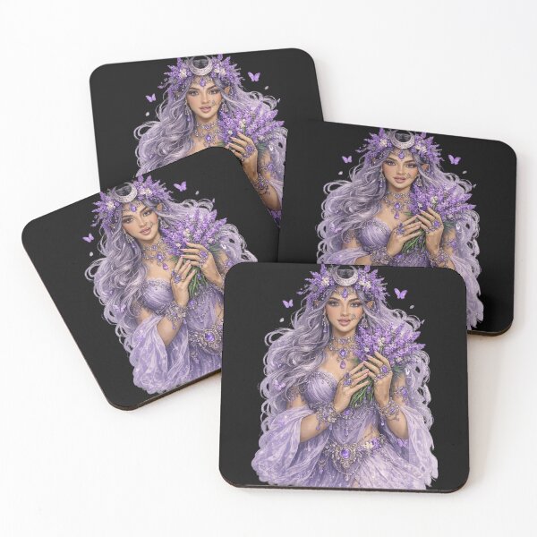 Item preview, Lavender Goddess | Boho Floral Woman | Purple Witch Aesthetic designed and sold by Johnny-Angel.