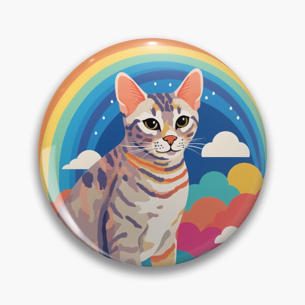 Item preview, Funny Ocicat Cat Colorful Rainbow Cute Mom Dad Kids designed and sold by rafaeltto.