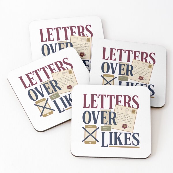 Item preview, Letters Over Likes Postal Typography designed and sold by GoverArt.