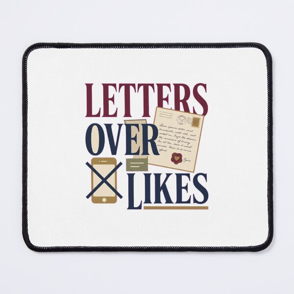 Item preview, Letters Over Likes Postal Typography designed and sold by GoverArt.
