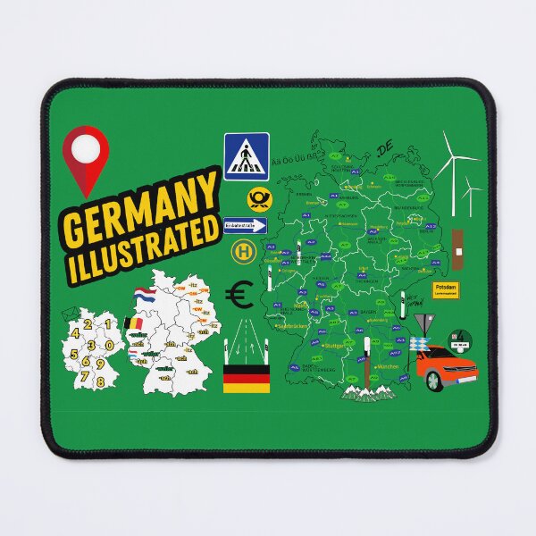 Item preview, Germany Illustrated Geography Study Guide Infographic designed and sold by Hevding.